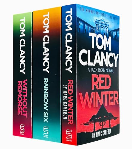 Tom Clancy 3 Book Collection Set – Red Winter, Rainbow Six & Without Remorse by Marc Cameron | Action-Packed Thriller Series with Suspense & Adventure