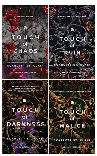 Hades X Persephone 4 Books Collection Set By Scarlett St. Clair (A Touch of Darkness, A Touch of Ruin, A Touch of Malice, A Touch of Chaos)