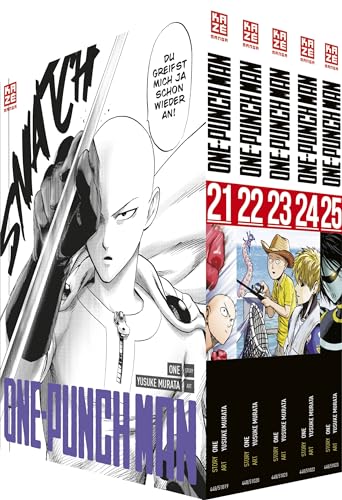 One-Punch Man Vol. 21–25 – 5 Books Collection Set by ONE & Yusuke Murata (Paperback)