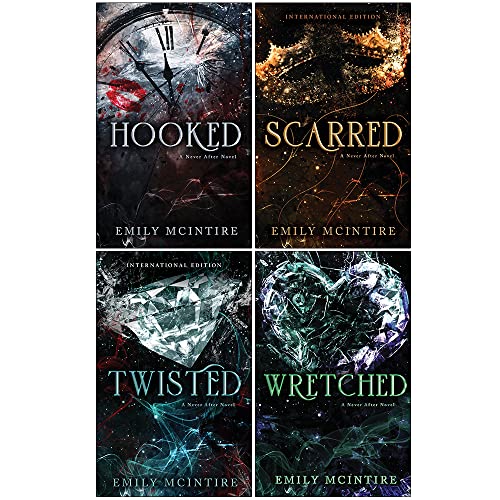Emily McIntire Never After Series Collection – 4 Book Set Hooked,Scarred, Wretched, Twisted | Romance Fiction & Love Stories for Young Adults Ages 12+