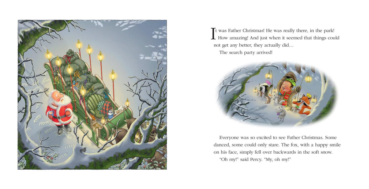 One Christmas Eve by Nick Butterworth | A Percy the Park Keeper Christmas Storybook | Festive Hardcover Picture Book & Christmas Gift for Children