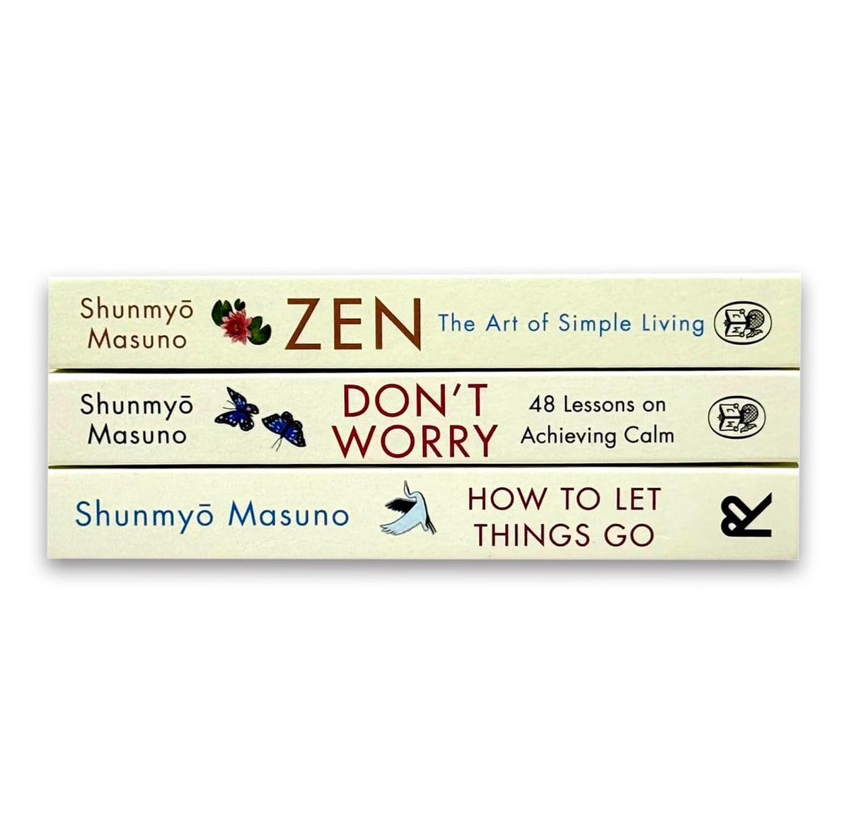 Shunmyo Masuno 3 Books Collection Set | Zen: The Art of Simple Living, Don't Worry & How to Let Things Go | Hardcover Edition