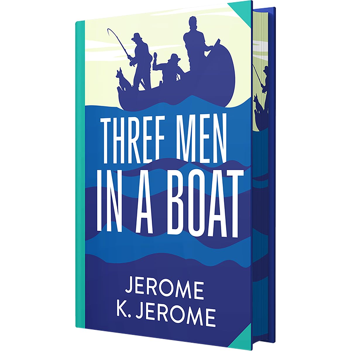 Three Men in a Boat Book by Jerome K. Jerome – A Hilarious Journey of Friendship, Misadventure, and British Wit | Classics Sprayed Edge Deluxe Hardcover Edition