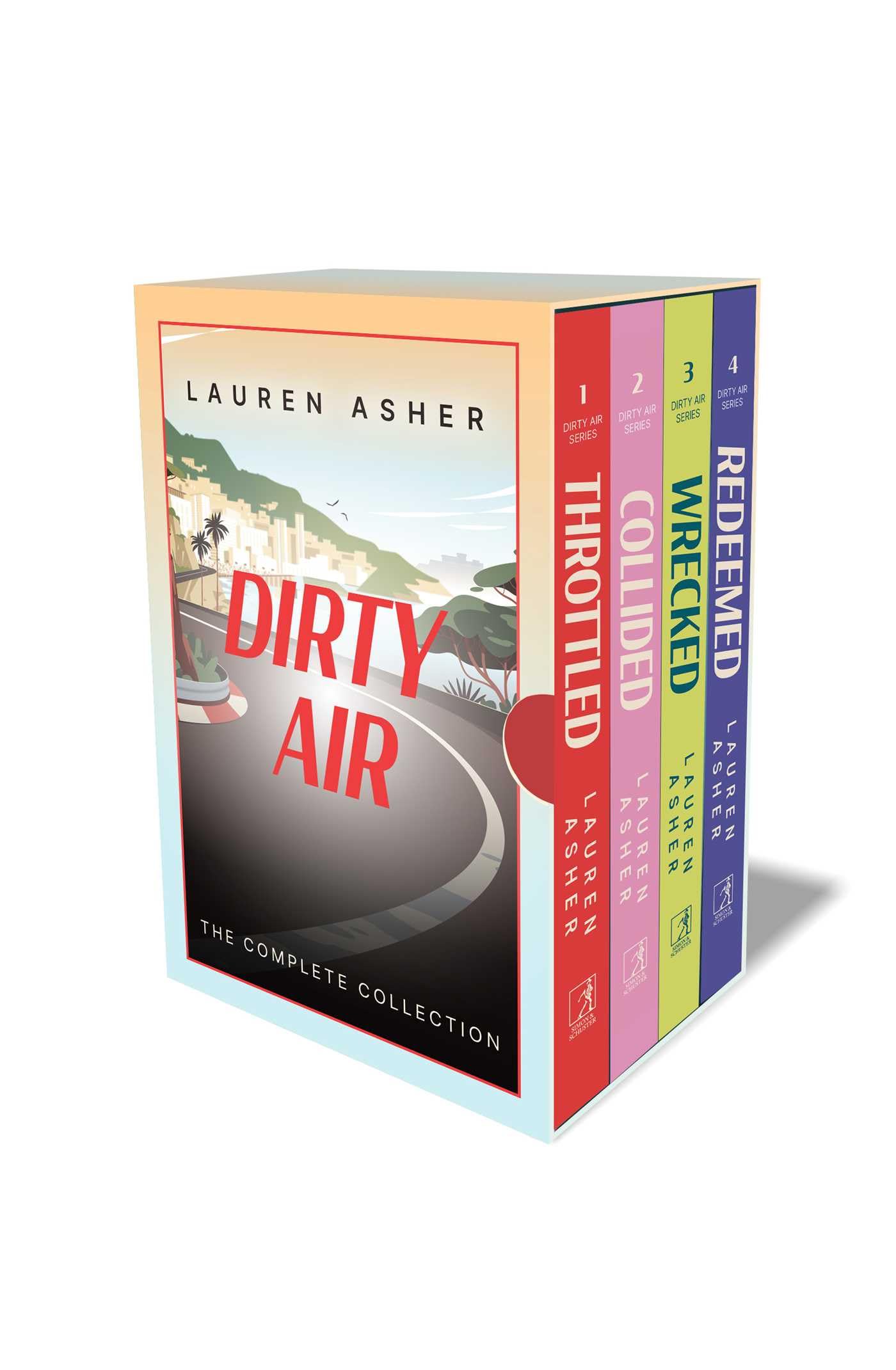 The Dirty Air Boxed Set By Lauren Asher 4 Books Collection Box Set (Throttled, Collided, Wrecked & Redeemed) | Paperback