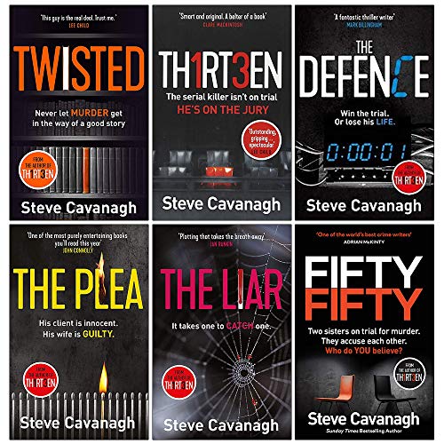 Eddie Flynn Series 6 Book Collection by Steve Cavanagh | Gripping Legal Thrillers, Crime & Mystery Fiction | Bestselling Courtroom Drama Set
