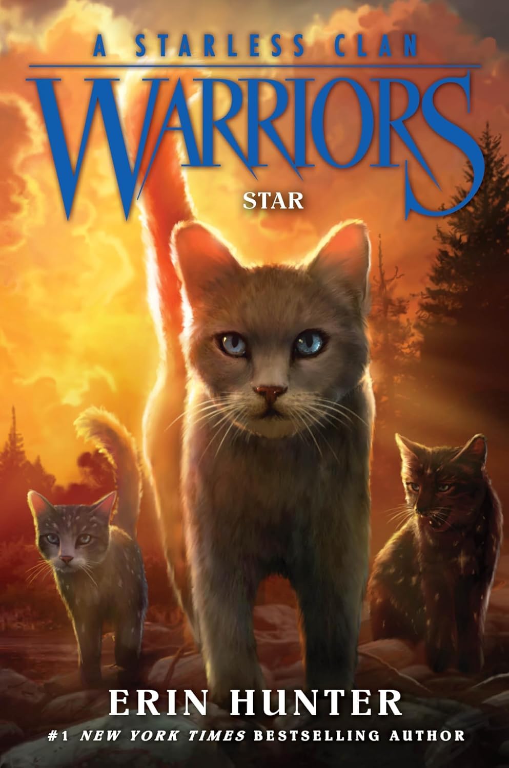 Warrior Cats Series 8 – A Starless Clan 6 Books Collection Set by Erin Hunter | River, Sky, Shadow, Thunder, Wind & Star | Children's Fantasy Adventure Series