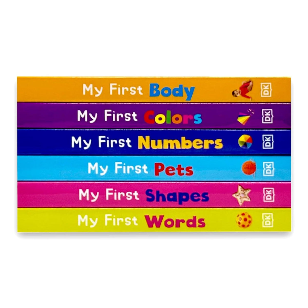 DK My First Learning Library 6 Book Box Set – My First Body, Colors, Numbers, Pets, Shapes & Words | Board Books for Toddlers