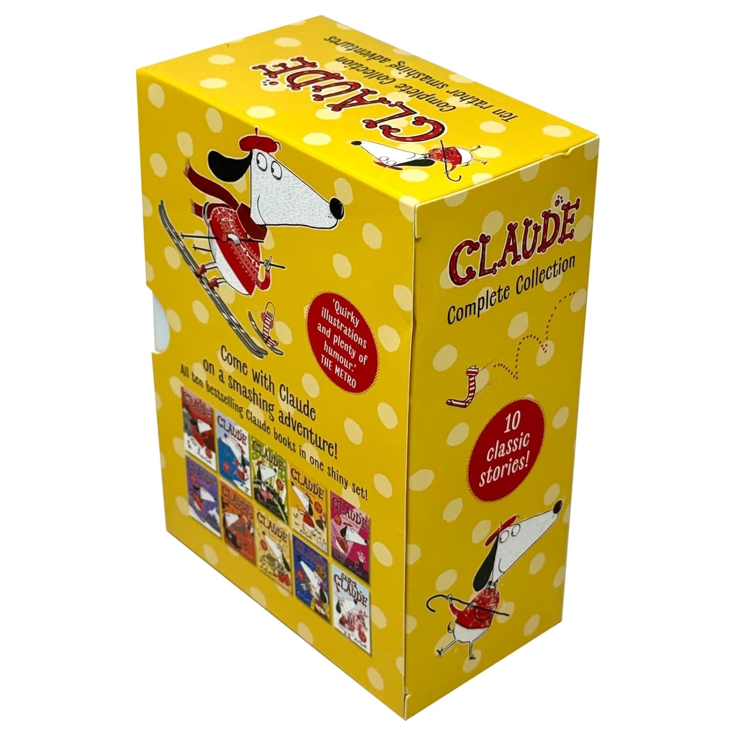 Claude A Rather Smashing Collection 10 Books Set by Alex T. Smith (In The City, On Holiday, At The Circus, In The Country, In The Spotlight, On The Slopes & MORE!)