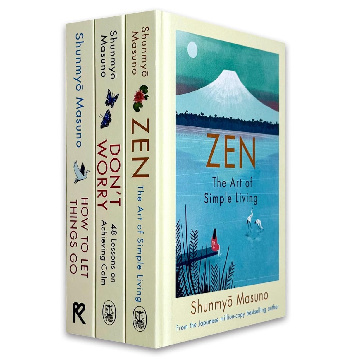 Shunmyo Masuno 3 Books Collection Set | Zen: The Art of Simple Living, Don't Worry & How to Let Things Go | Hardcover Edition