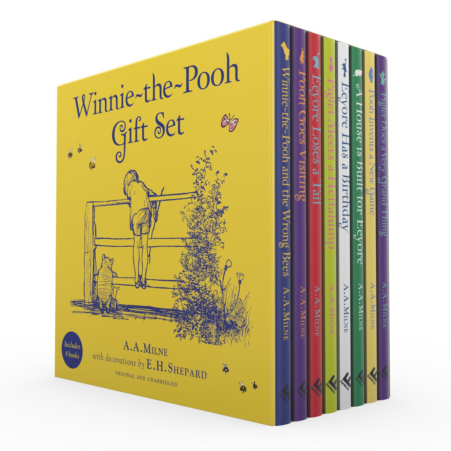 Classic Winnie-the-Pooh 8-Copy Gift Book Slipcase Set