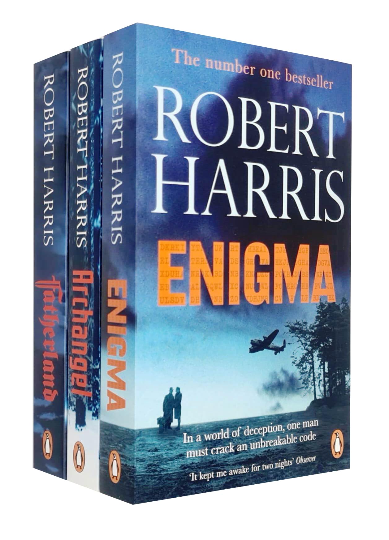 Robert Harris 3 Book Set - Enigma, Fatherland, Archangel - Historical Thriller & Spy Fiction Collection