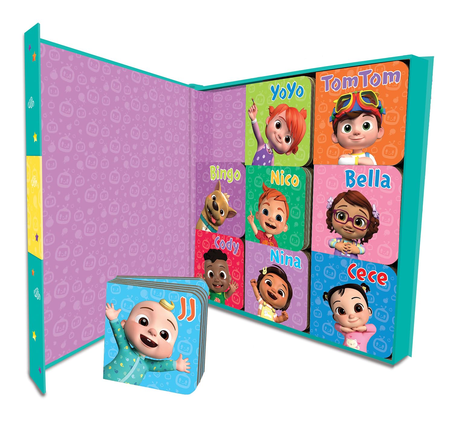 CoComelon: JJ and Friends Box of Books: Learn about JJ and friends with this box of 9 early-learning illustrated board books for children aged 1, 2 3 and 4 years
