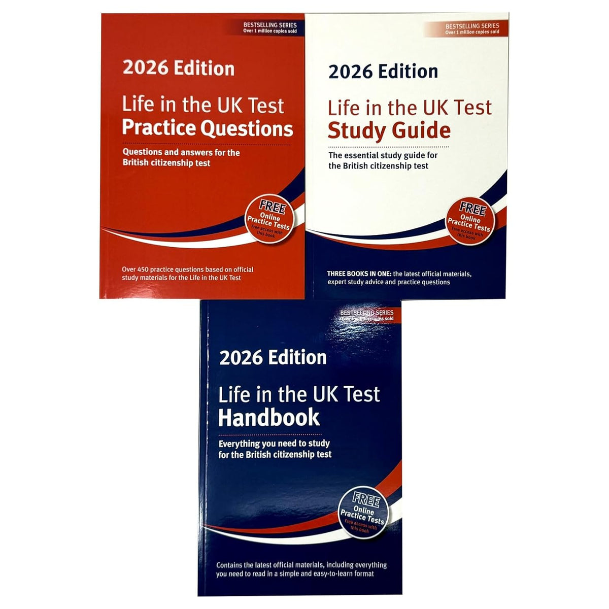 Life in the UK Test 2026 Collection – 3 Book Set by Henry Dillon & Alastair Smith | Study Guide, Practice Questions & Handbook for UK Citizenship