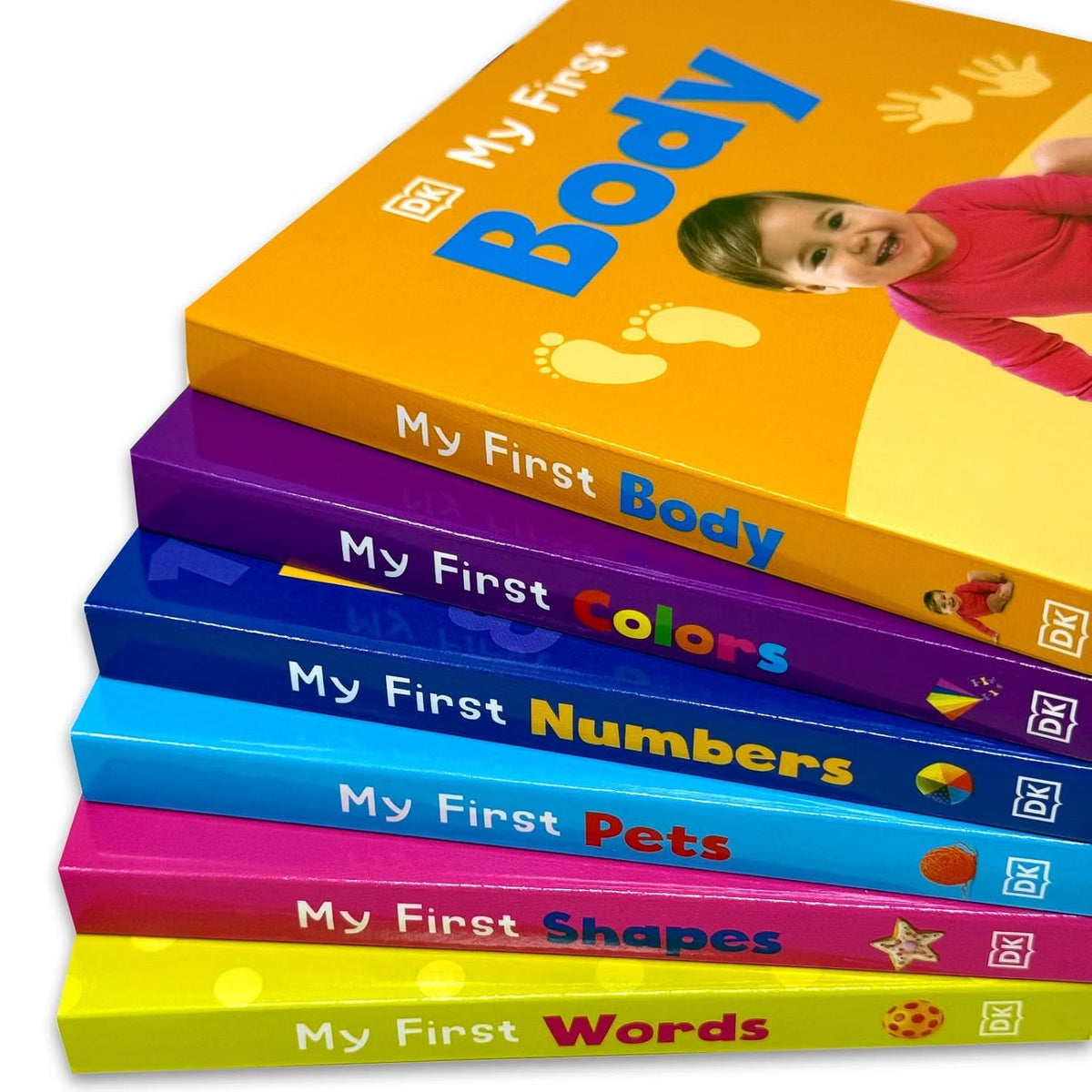 DK My First Learning Library 6 Book Box Set – My First Body, Colors, Numbers, Pets, Shapes & Words | Board Books for Toddlers