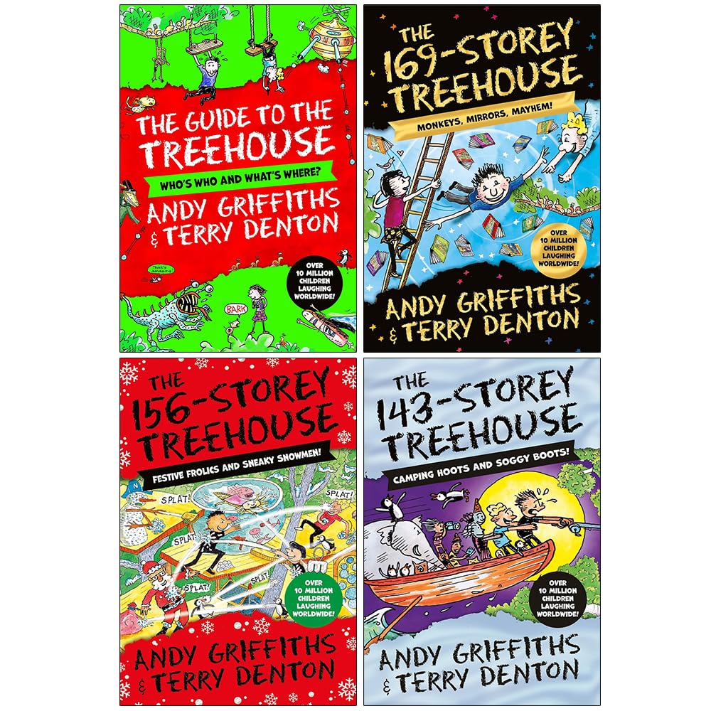 Treehouse Series 11-14 - The Ultimate 4-Book Collection Set By Andy Griffiths & Terry Denton | Paperback