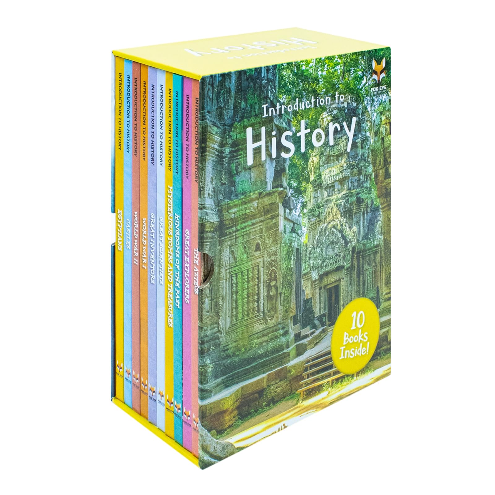 Children Introduction To History For Beginners (Series 2) 10 Hardback Book Collection set: (The Aztecs, Castles, Egyptians, Great Explorers, Great Inventors, Great Scientists, Kingdoms Of The Past)