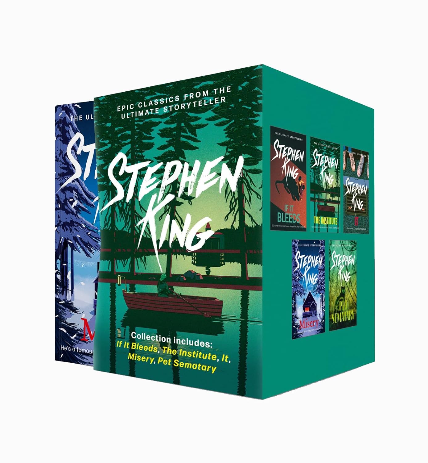 Stephen King Classic Collection 5-Book Box Set – If It Bleeds, The Institute, IT, Misery, Pet Sematary