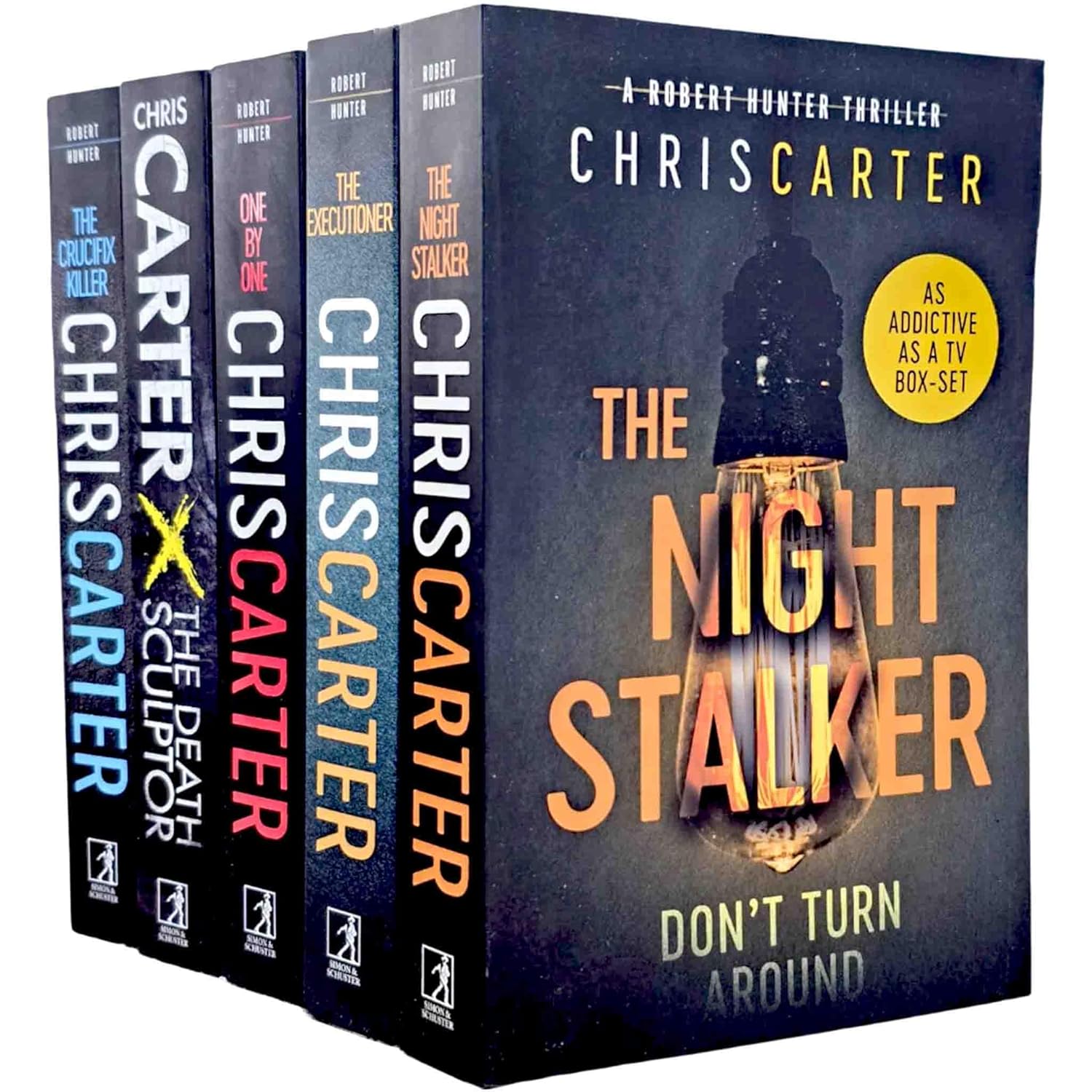 Robert Hunter Series Vol. 1-5 by Chris Carter 5 Books Collection Set (The Crucifix Killer, The Executioner, The Night Stalker, The Death Sculptor & One by One)