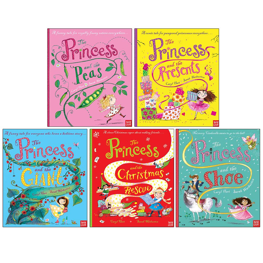 Caryl Hart Princess Series 5 Books Collection Set (The Princess and the Peas, The Princess and the Presents, The Princess and the Giant, Christmas Rescue, The Princess and the Shoe) | Paperback