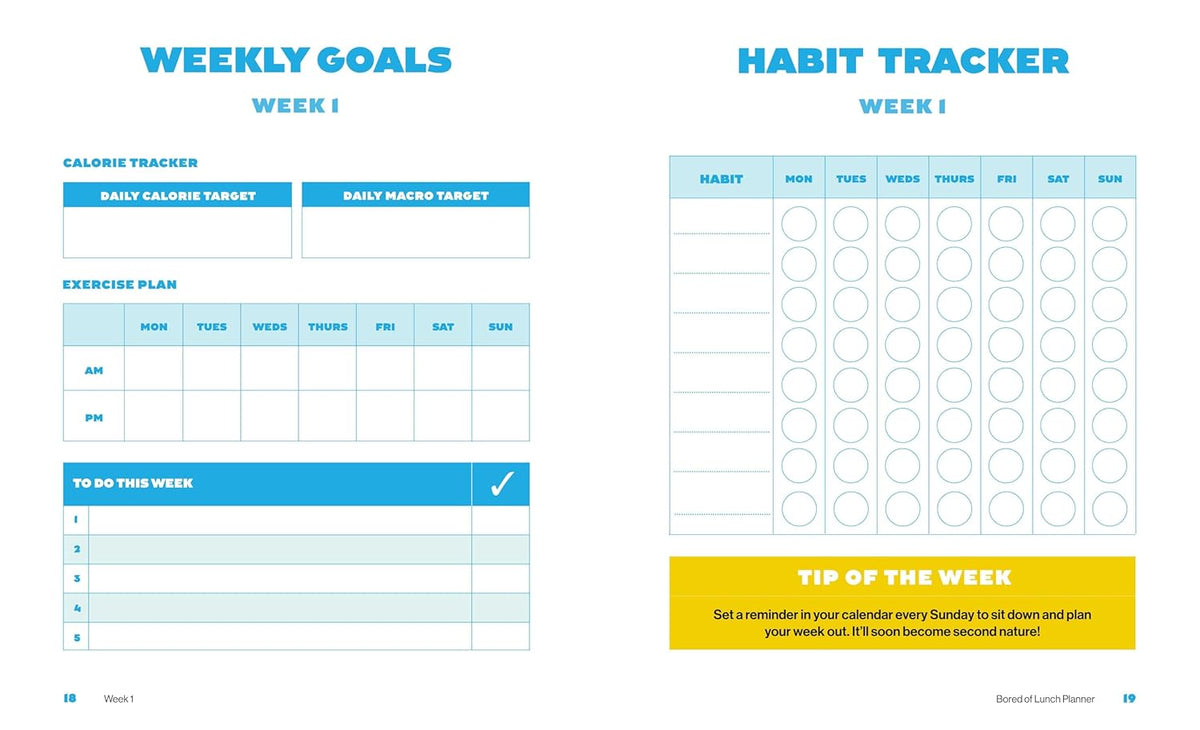 Bored of Lunch: Meal Planner: Plan Your Meals. Stay on Budget. Track Your Calories Book by Nathan Anthony (Paperback)