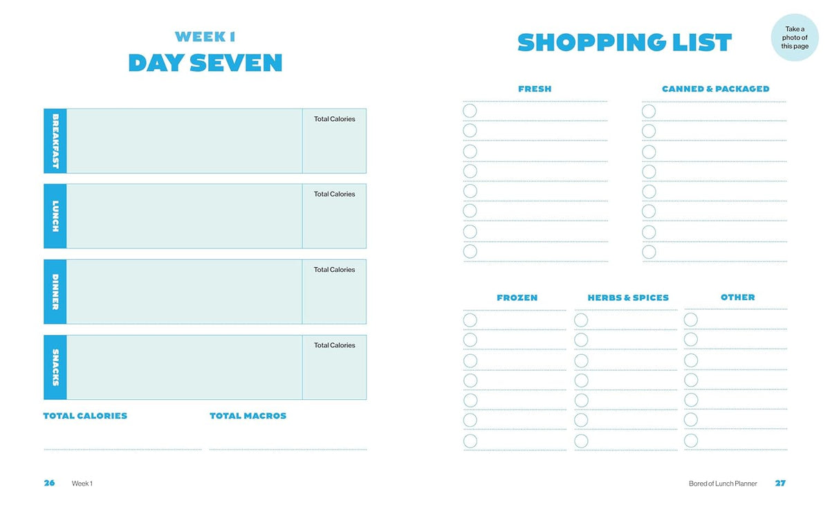 Bored of Lunch: Meal Planner: Plan Your Meals. Stay on Budget. Track Your Calories Book by Nathan Anthony (Paperback)