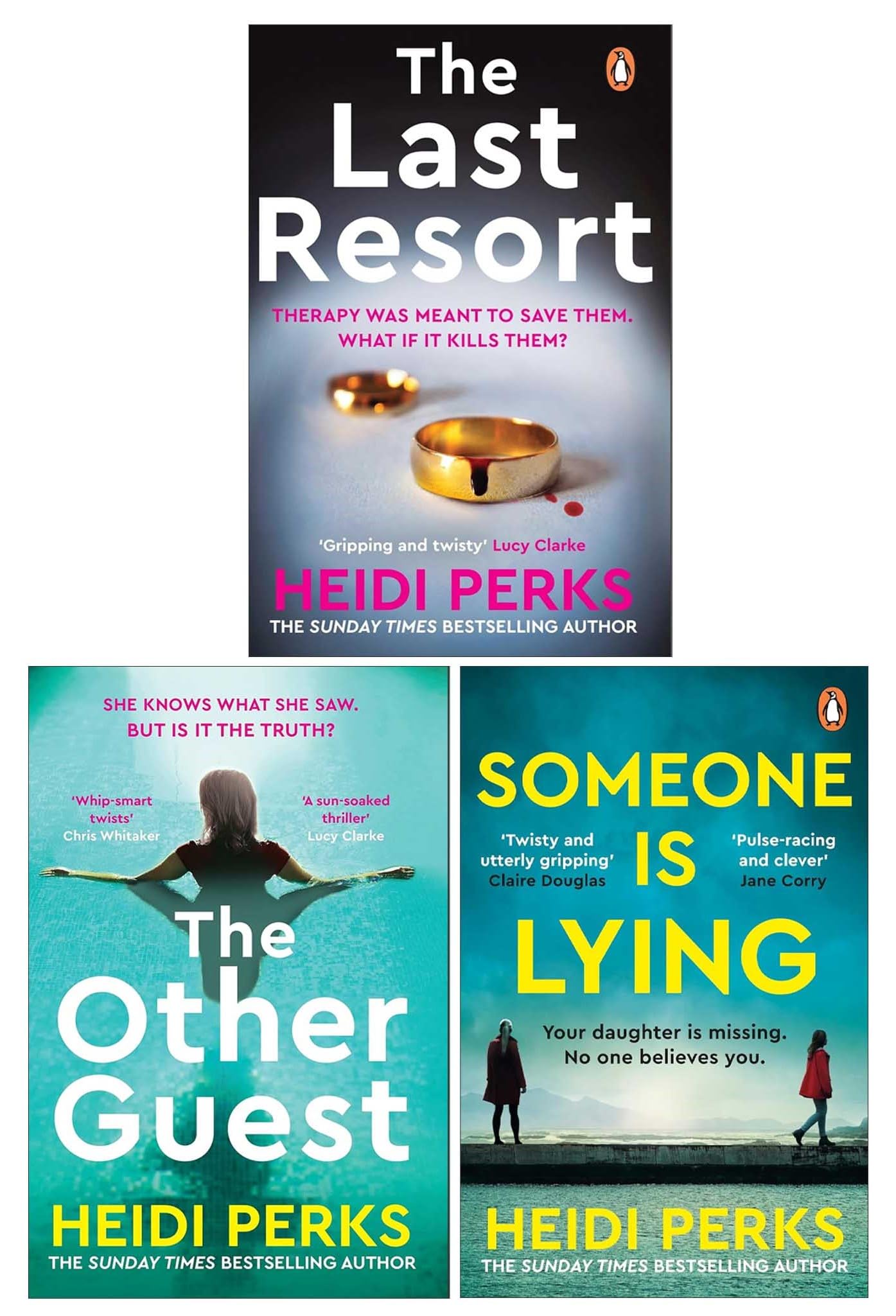 Heidi Perks Collection 3 Books Set (The Last Resort, The Other Guest and Someone Is Lying)