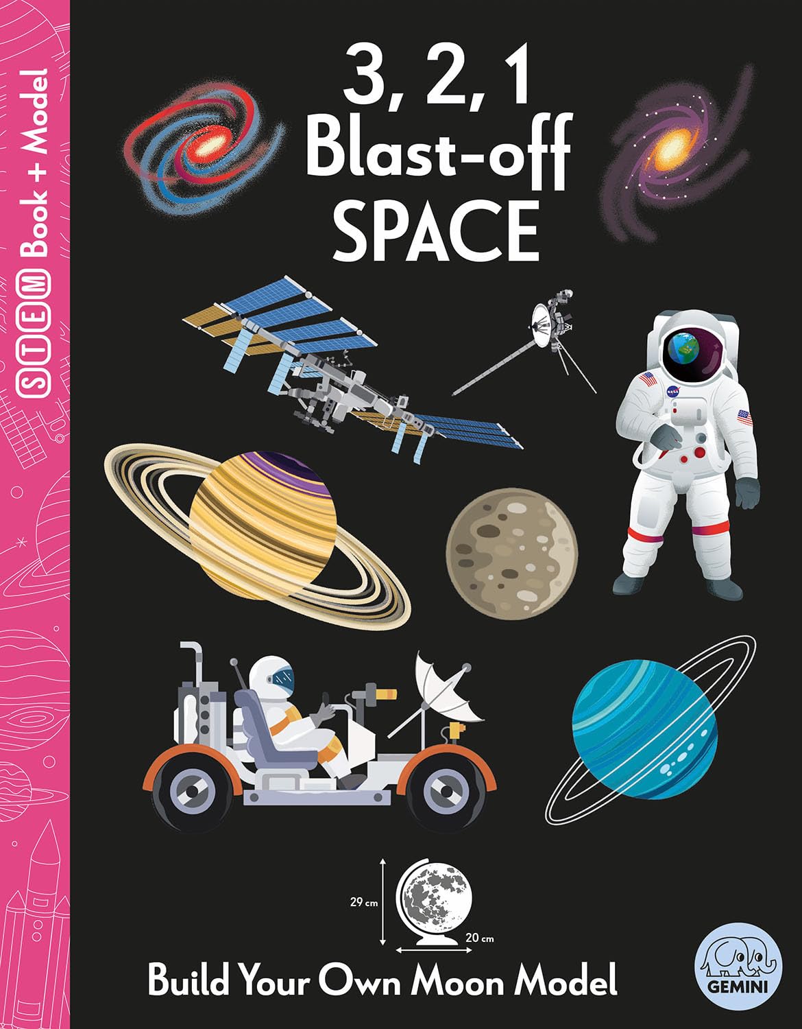3, 2, 1 Blast-off Space (Ignite STEM Book + Model Kit) Board Book By Lydia Halliday