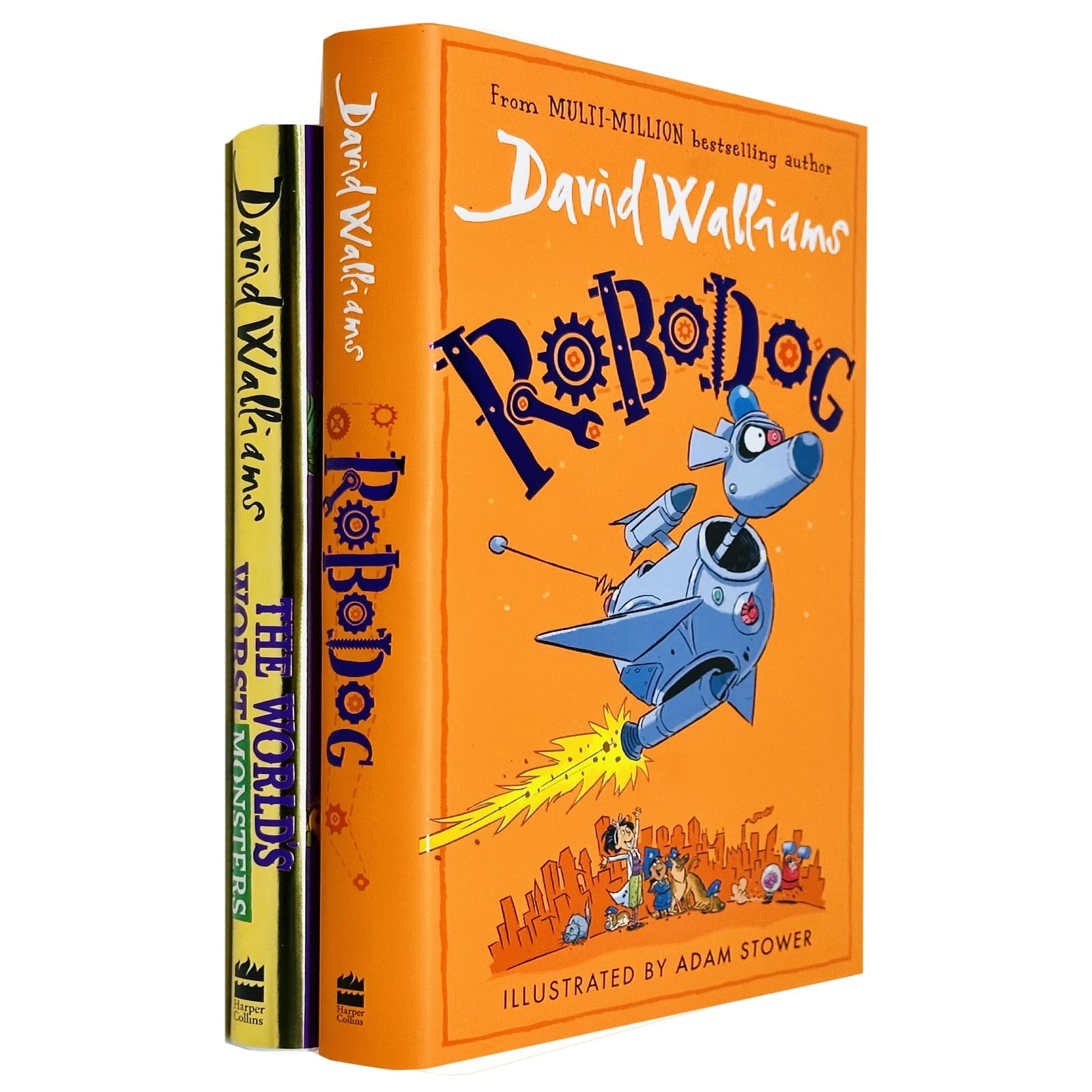 David Walliams Collection 2 Books Set (The World's Worst Monsters and Robodog) | Hardback