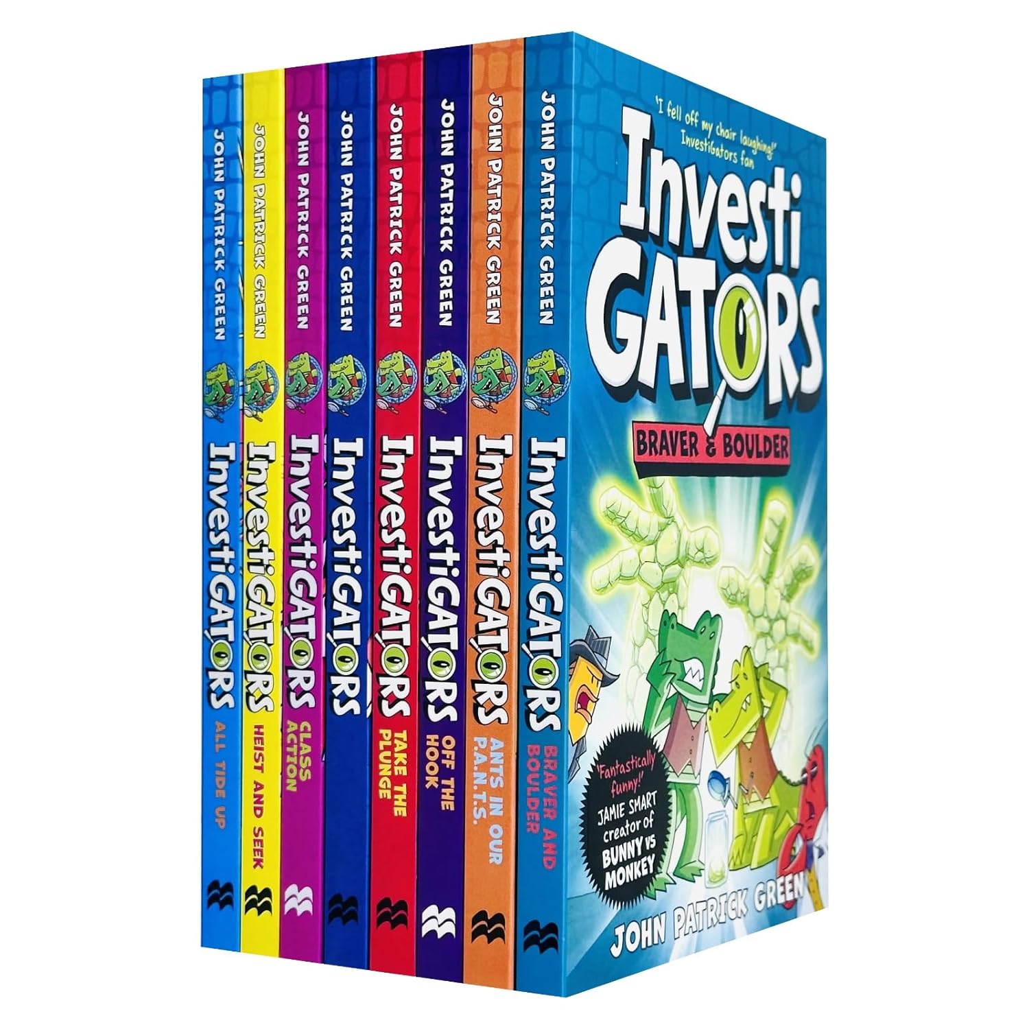 Investigators Series by John Patrick Green Collection 8 Books Set (All Tide Up, Heist and Seek, Class Action and More!)