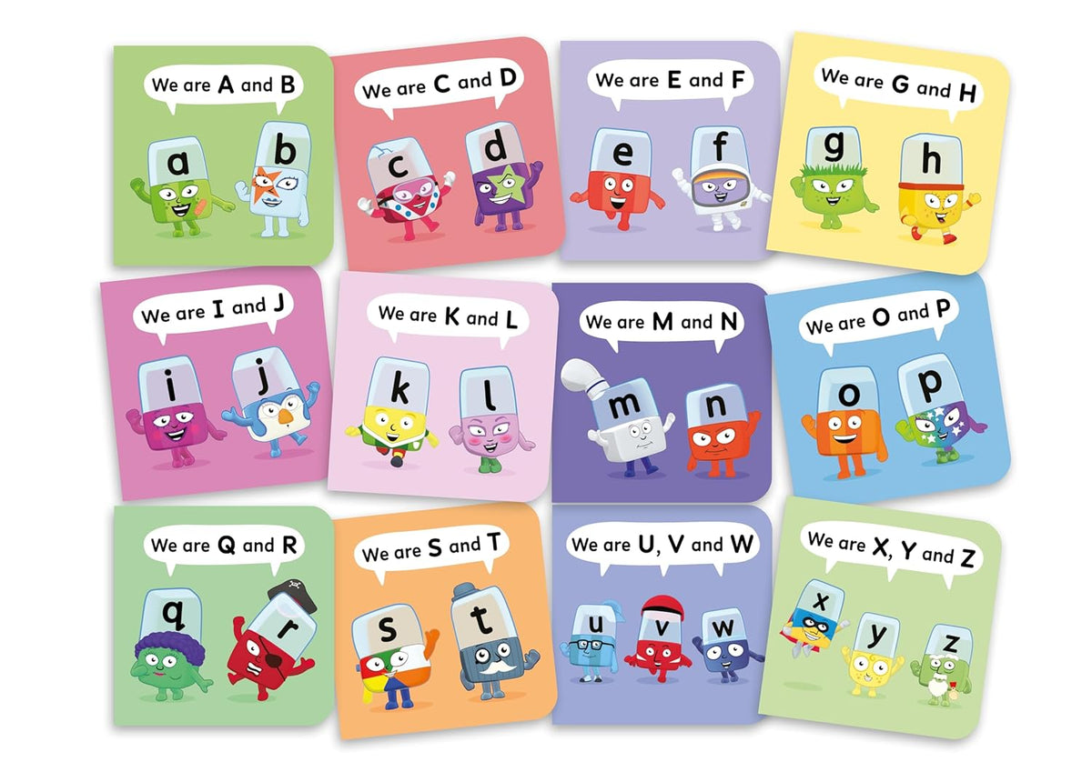 A Case of Alphablocks - 12 Title Board Book Collection Carry Case, Ideal for Holidays and Early Learning and Preschool Ages! (Alphablocks Board Books)