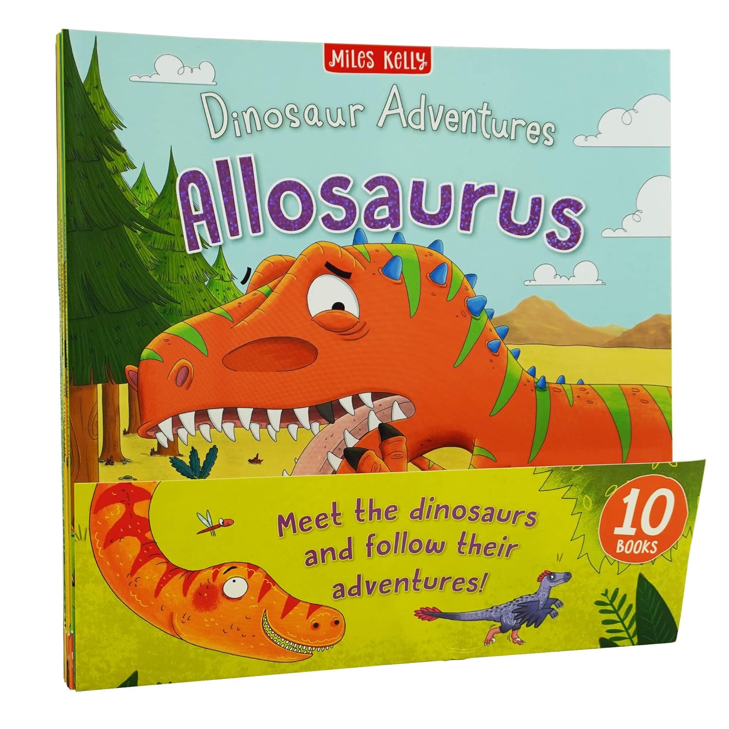 Miles Kelly Dinosaur Adventures 10 Books Collection Set by Catherine Veitch (Paperback)
