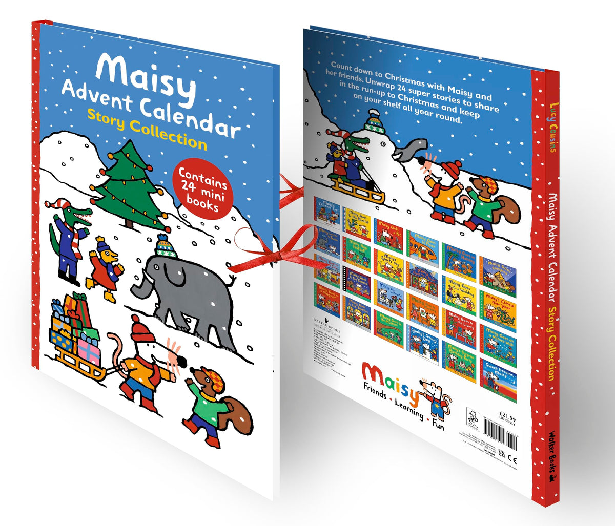 Maisy Advent Calendar 24 Story Book Collection – Christmas Gift for Kids Aged 2–6
