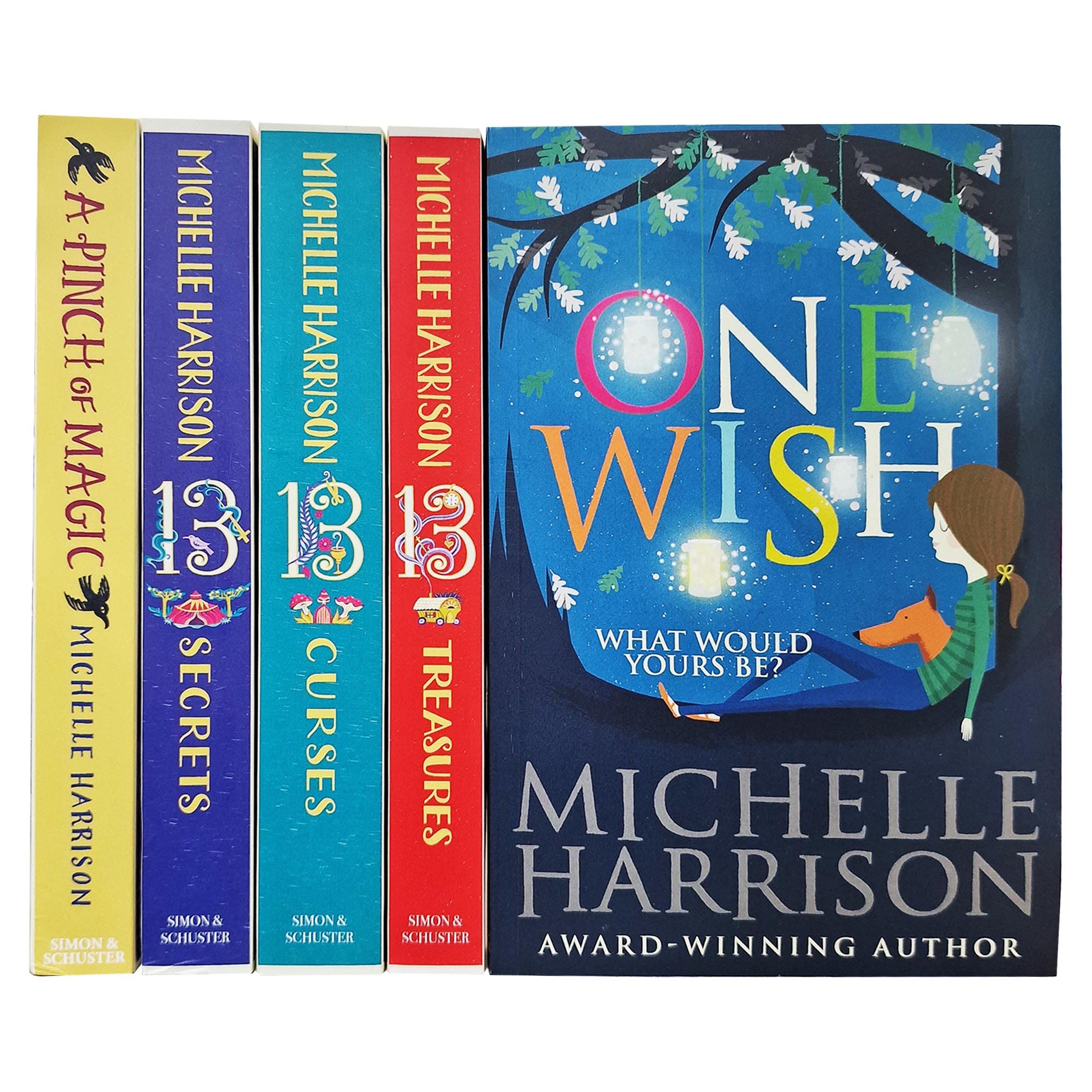 Michelle Harrison Collection 5 Book Collection Set (One Wish, The Thirteen Treasures, The Thirteen Curses, The Thirteen Secrets and A Pinch of Magic)