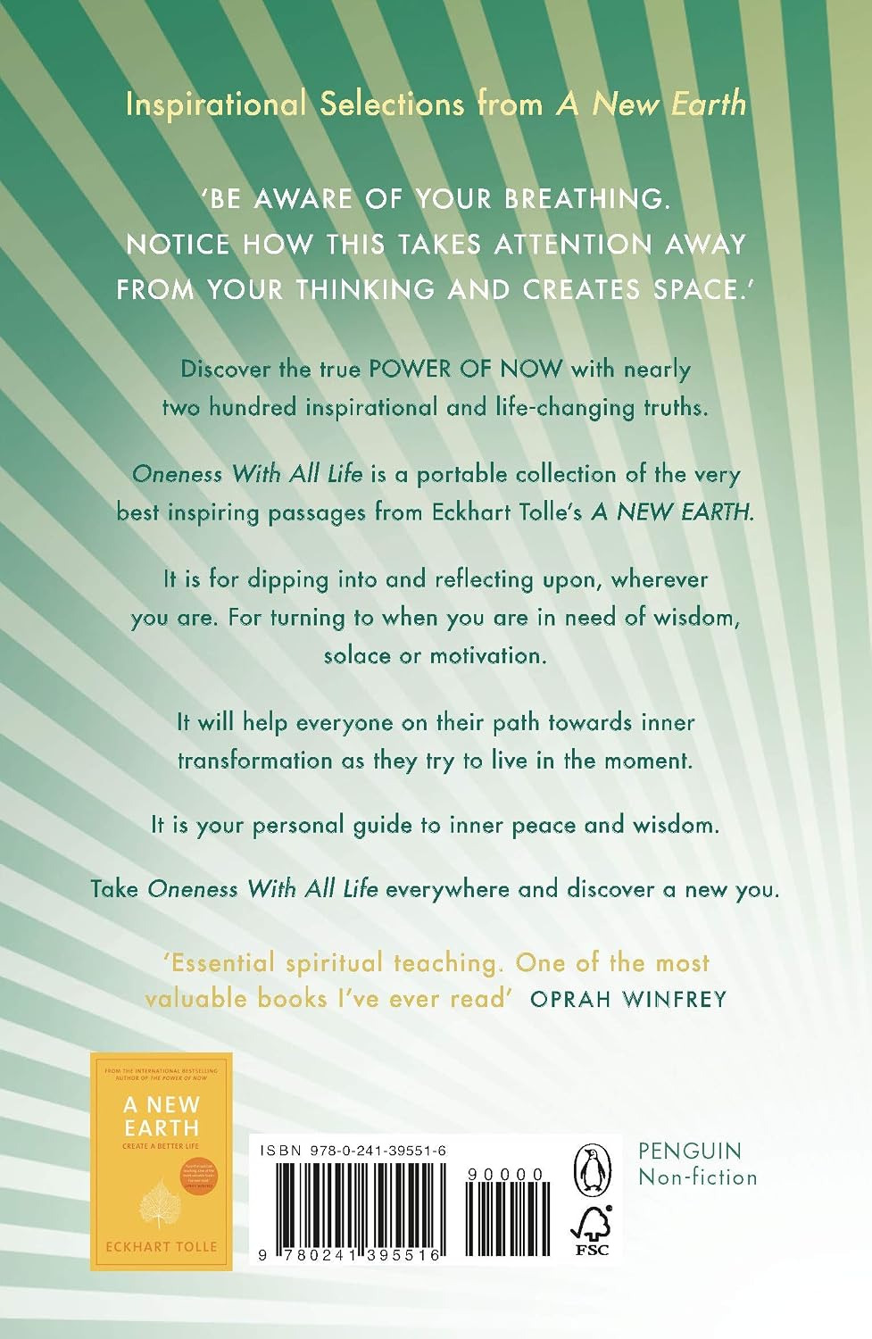 Eckhart Tolle 2 Books Collection Set | Oneness With All Life & A New Earth | Spirituality, Mindfulness & Personal Growth