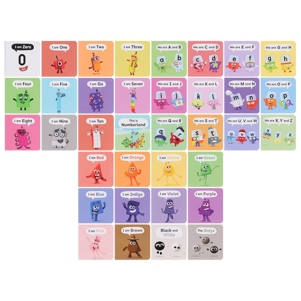 A Case of Numberblocks, Alphablocks and Colourblocks 36 Mini Board Boo