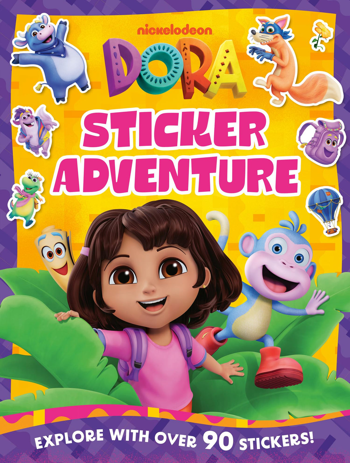 Dora Sticker Adventure Book – Children’s Activity Book with 90+ Stickers