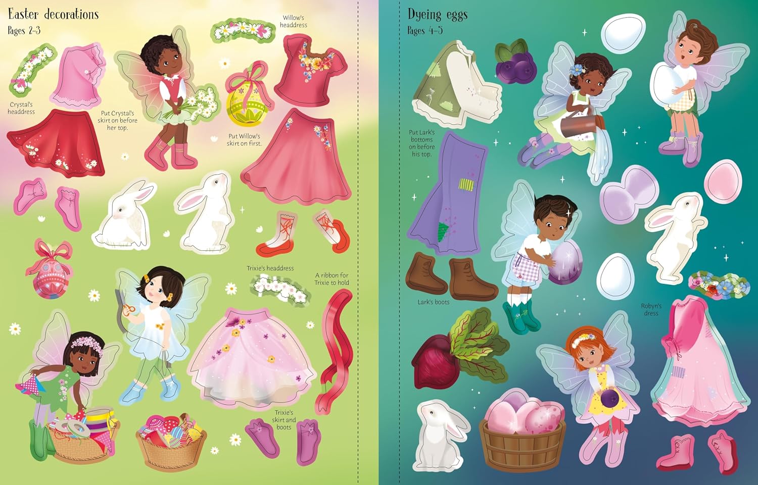 Usborne Little Sticker Dolly Dressing Easter Party by Fiona Watt | Paperback