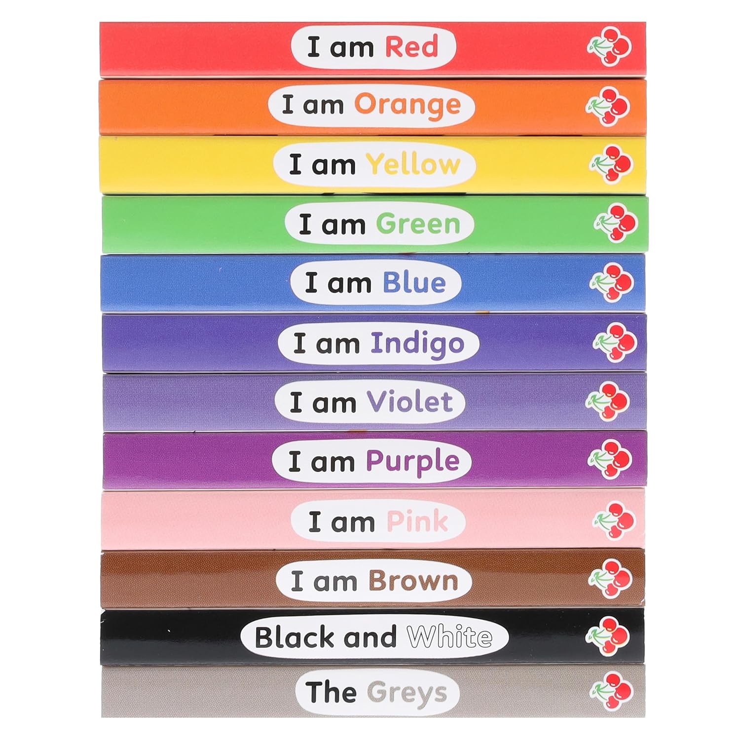 A Case of Colourblocks 12 Mini Books Collection Boxset (I am Red, I am Blue, I am Yellow, I am Green, I am Orange, I am Purple, I am Pink, I am Brown, Black and White, I am Indigo, I am Violet and Grey)
