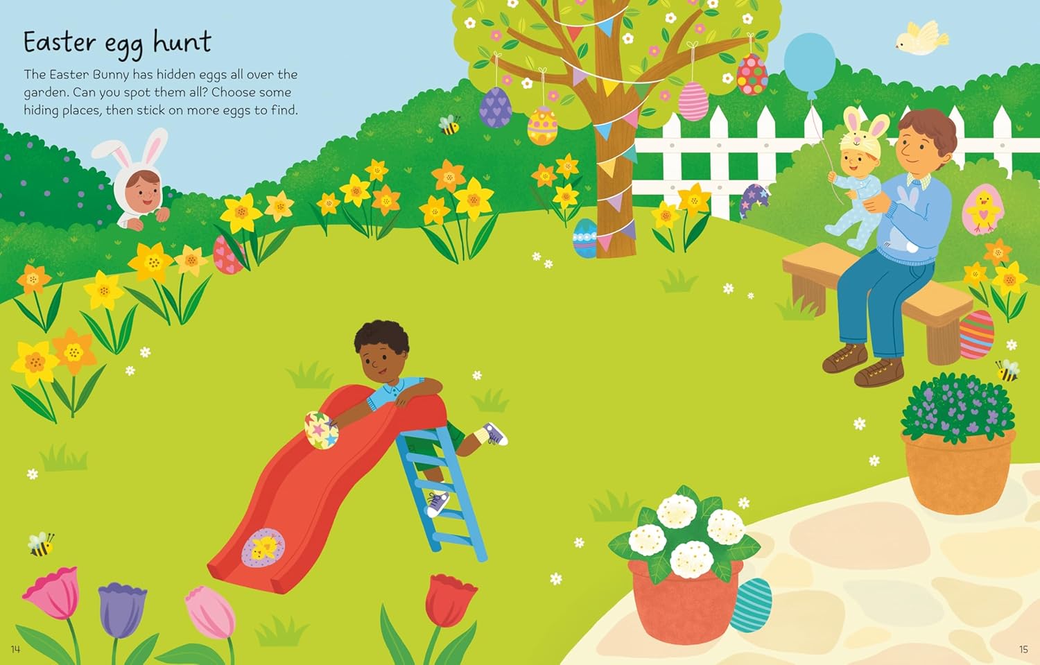 First Sticker Book Easter: A Sticker Activity Book with Eggs, Parades, and Bunnies by Holly Bathie | Board Book