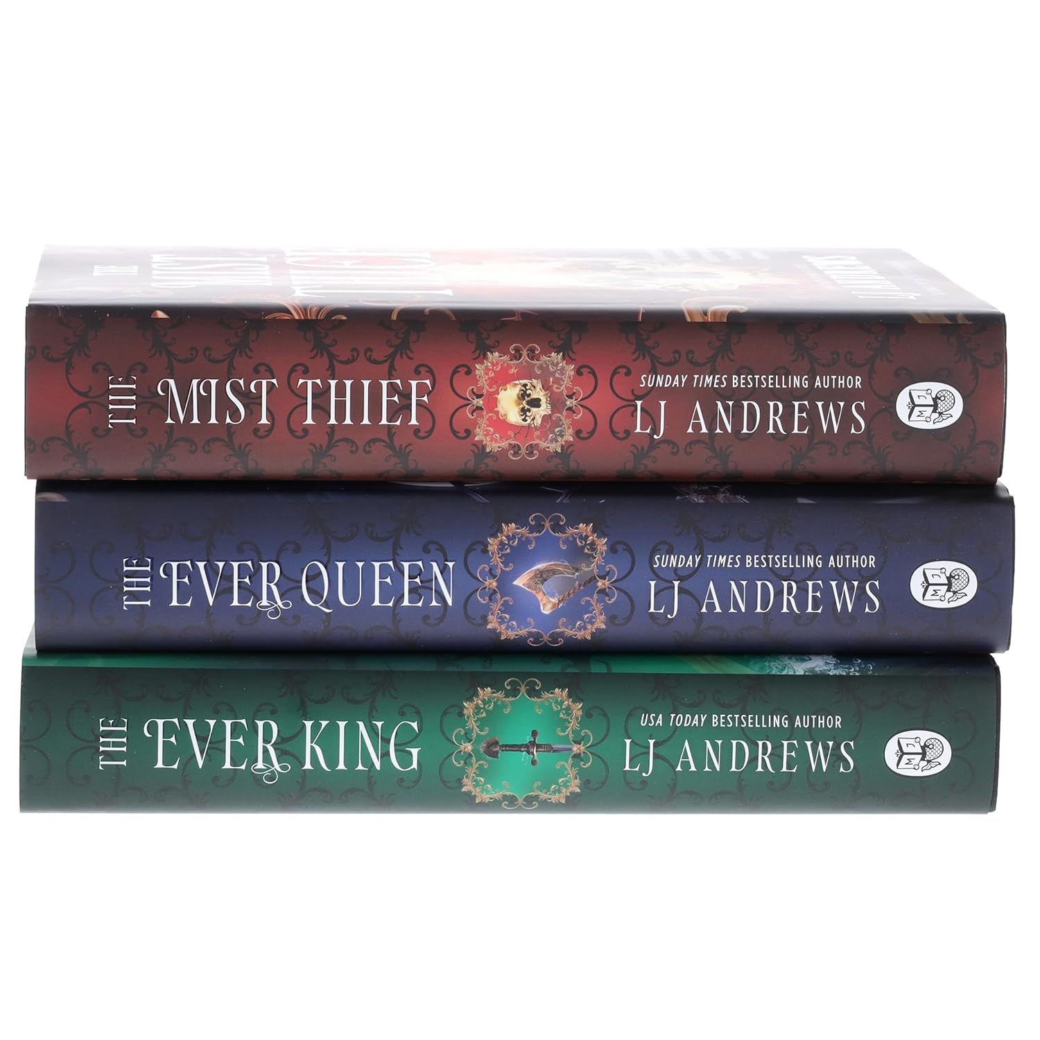 The Ever Seas Series by LJ Andrews 3 Books Collection Set (The Ever King, The Ever Queen and The Mist Thief) | Hardcover