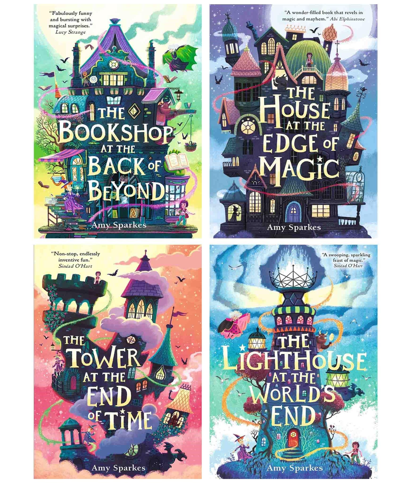 The House at the Edge of Magic Series – 4-Book Collection by Amy Sparkes | Fantasy Adventure, Middle-Grade Magic, Fun & Imaginative Storytelling