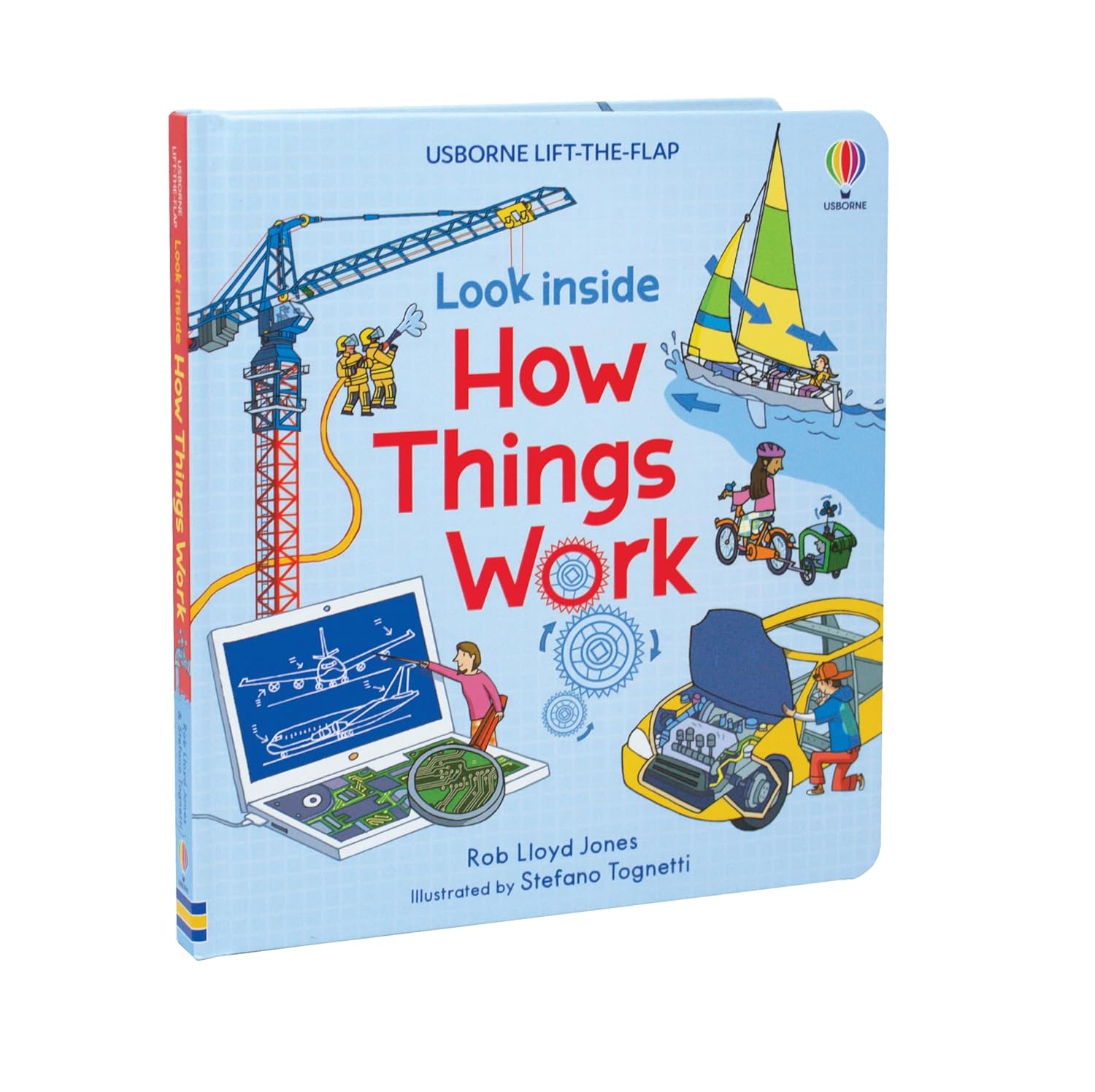 Usborne Lift-the-Flap Look Inside How Things Work by Rob Lloyd Jones- STEM Learning Book for Kids | Explore Machines, Gadgets, and Technology"