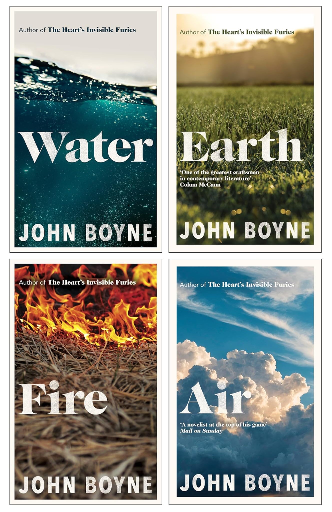 John Boyne Collection 4 Books Set (Water, Earth, Fire and Air)