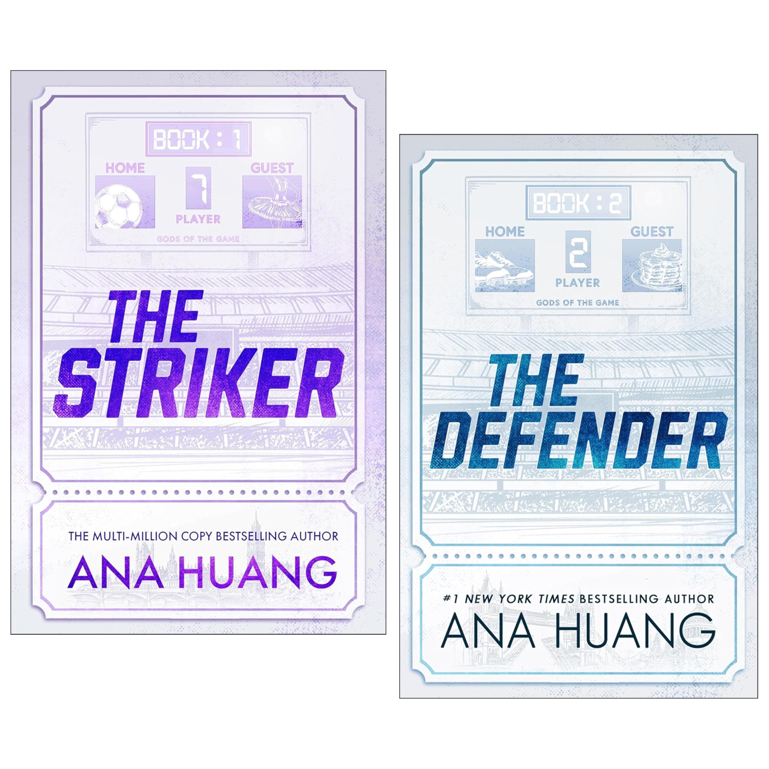 Gods of the Game Series by Ana Huang 2 Books Collection Set (The Striker and The Defender)