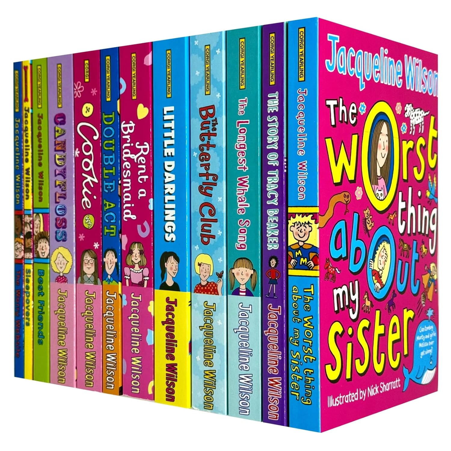 Jacqueline Wilson 12 Books Box Collection Set Pack Illustrated By Nick Sharratt