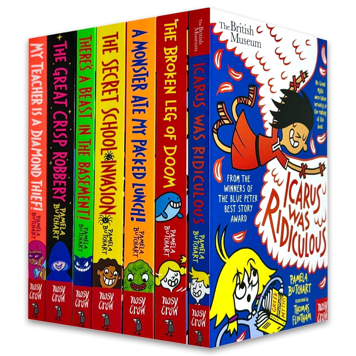 Izzy and Friends (Baby Aliens) Series Collection 9–15 Books Set by Pamela Butchart (Icarus Was Ridiculous, Broken Leg of Doom, A Monster Ate My Packed Lunch, Secret School Invasion, Great Crisp Robbery & More)