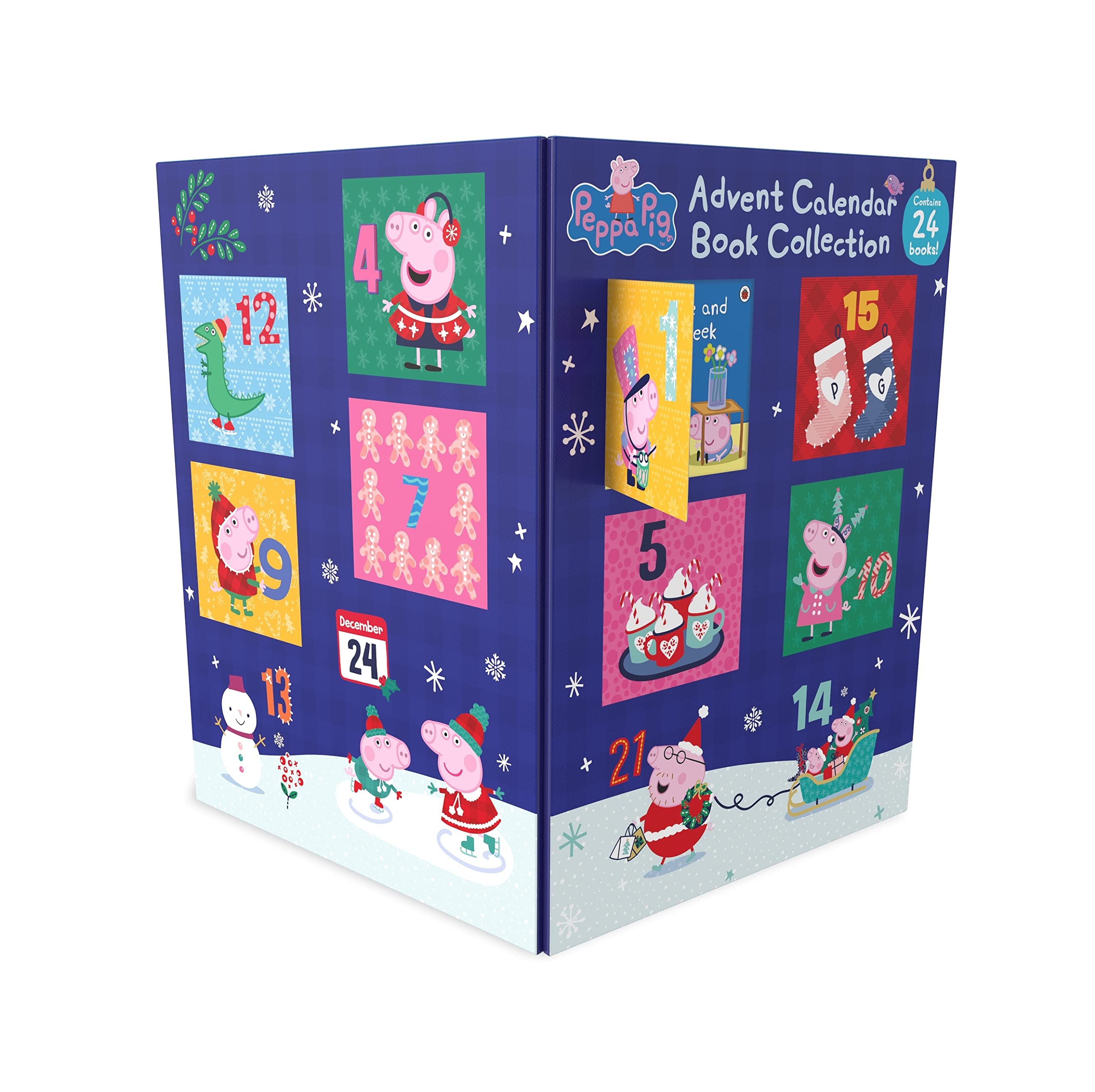 Peppa Pig: Advent Calendar 24 Books Collection - Perfect for Ages 3+ - Fun and Engaging Paperback Set for Kids