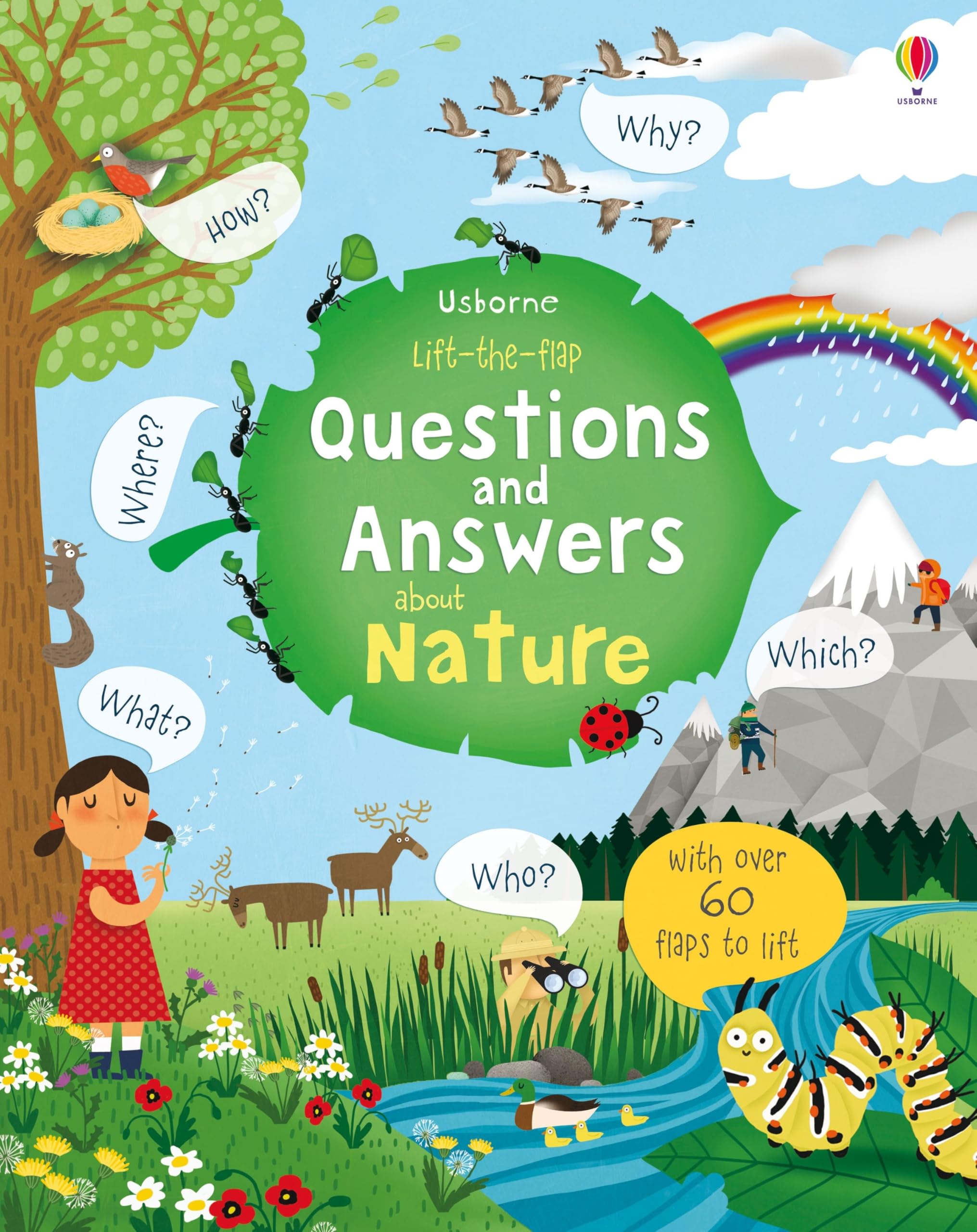 Lift-the-Flap Questions and Answers About Nature – Interactive Educational Book for Kids