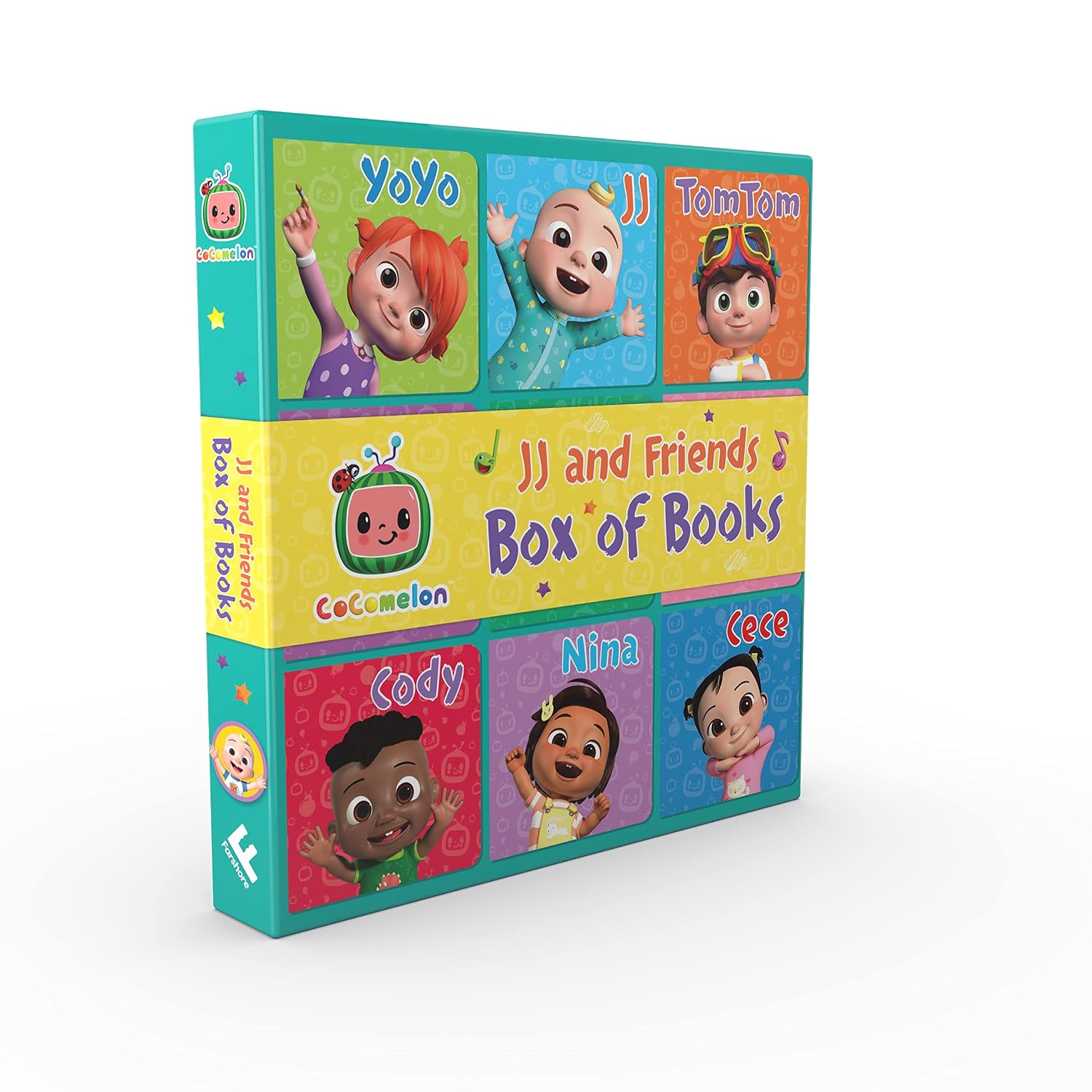 CoComelon: JJ and Friends Box of Books: Learn about JJ and friends with this box of 9 early-learning illustrated board books for children aged 1, 2 3 and 4 years