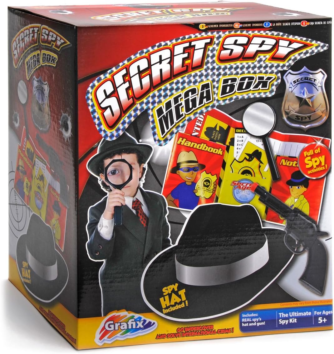 Join the Exciting Adventure of Secret Spy Mega Box By Grafix for kids Aged 12+